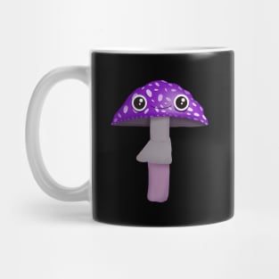 Purple Kawaii Mushroom Mug